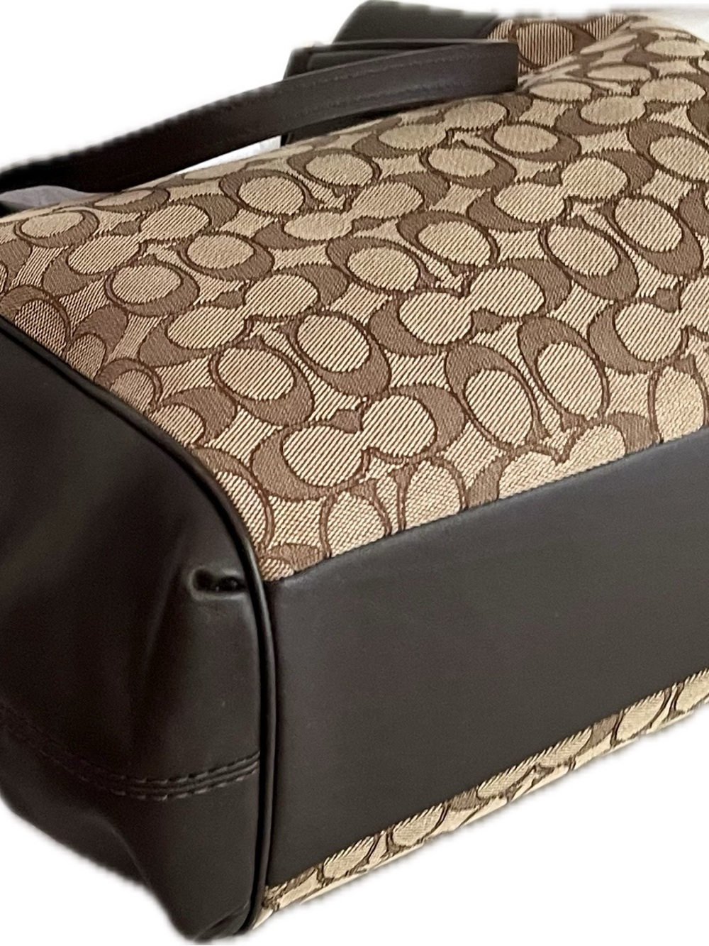Coach Lexy Signature Jacquard & Leather Shoulder Bag - Picture 6 of 10